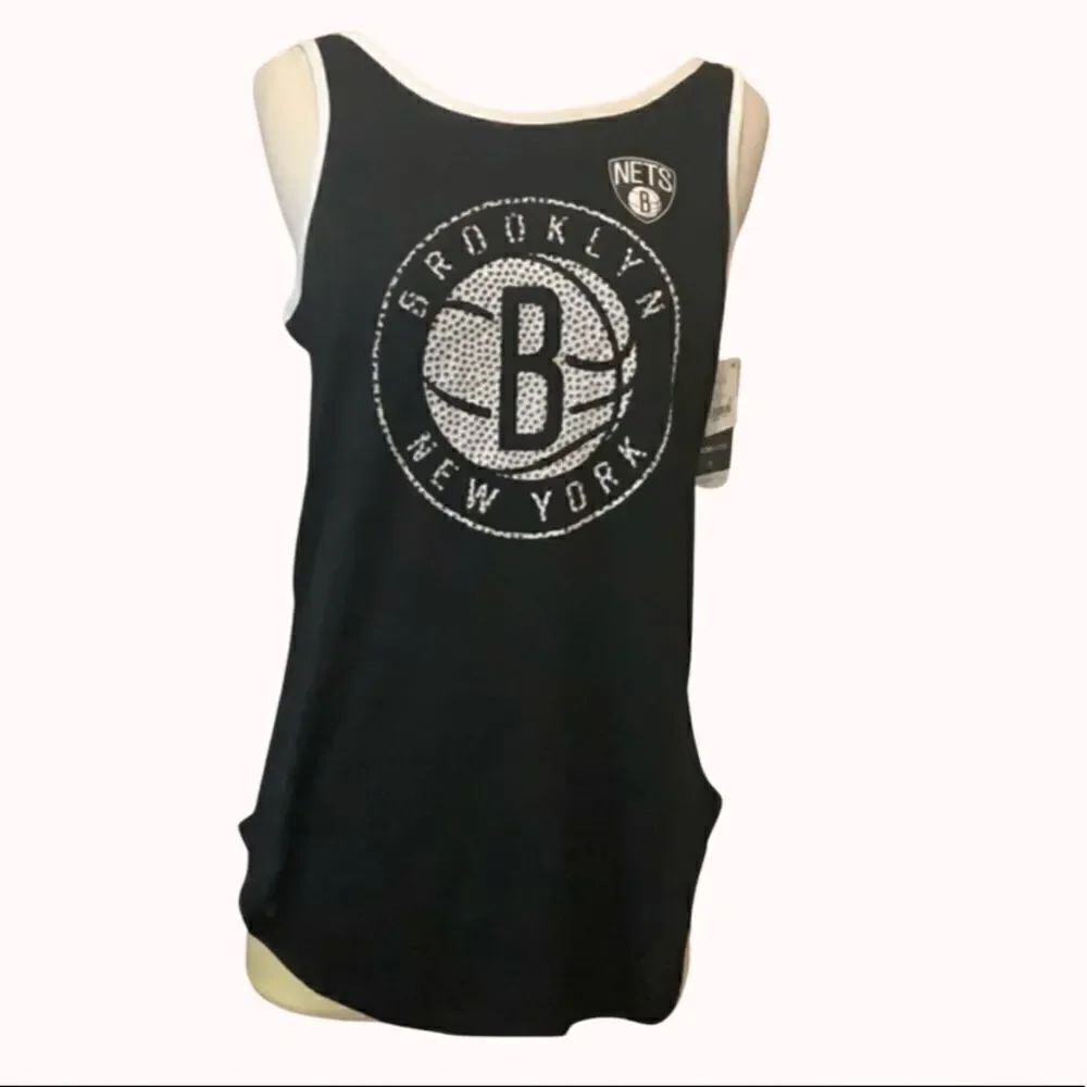 NWT New Brooklyn New York Nets NBA strappy back tank L
